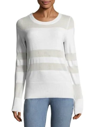 Shop Rag & Bone Vivi Crewneck Sweater In White