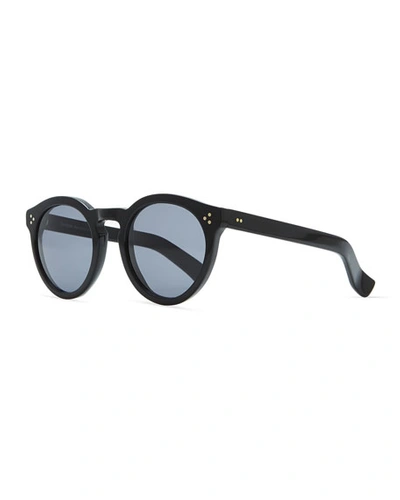 Shop Illesteva Leonard Ii Round Sunglasses, Black