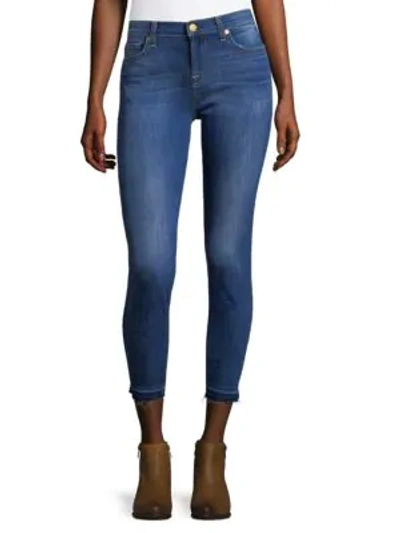 Shop 7 For All Mankind Gwenevere Skinny Jeans In Blue