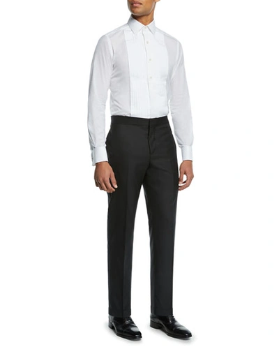 Brunello Cucinelli Men's Formal Tuxedo Trousers In Black