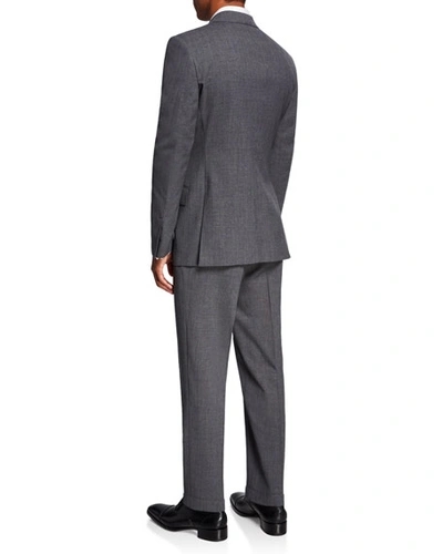 Shop Tom Ford Men's O'connor Notch-lapel Two-piece Suit In Gray Pattern