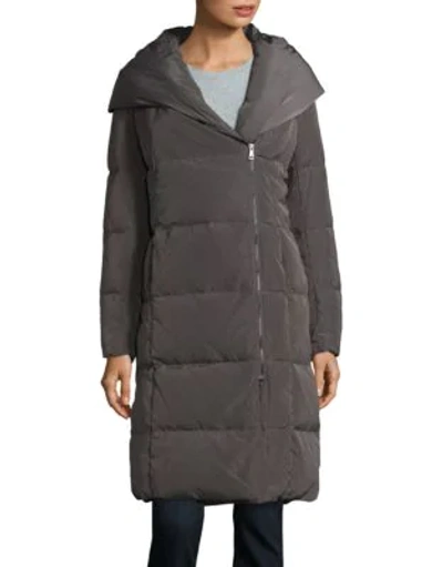 Cole Haan Portrait Collar Jacket In Carbon