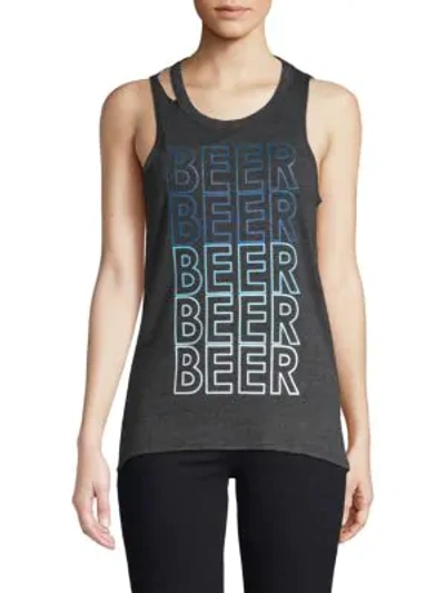 Shop Chaser Beer Muscle Tee In Black