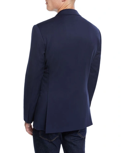 Shop Ralph Lauren Men's Gregory Hand-tailored Wool Serge Blazer In Navy