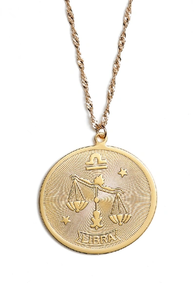 Shop Cam Planets And Predictions Zodiac Necklace In Lib