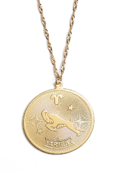 Shop Cam Planets And Predictions Zodiac Necklace In Ari