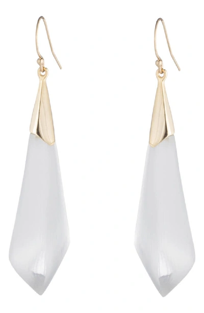 Shop Alexis Bittar Essentials Faceted Drop Earrings In Silver