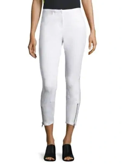 Shop 3.1 Phillip Lim Jodphur Ankle Zip Pants In White