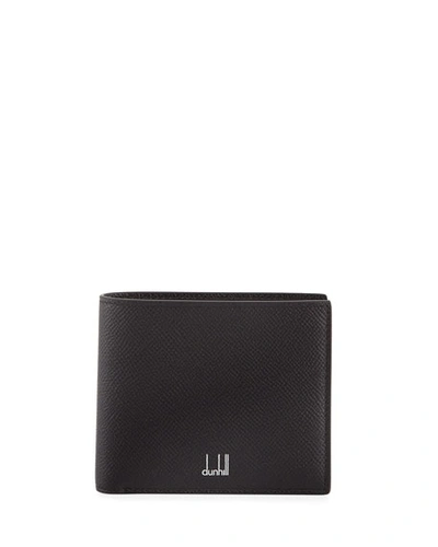 Shop Dunhill Men's Cadogan Leather 8-card Bi-fold Wallet In Black