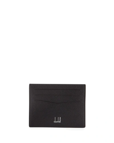 Shop Dunhill Men's Cadogan Leather Card Case In Black