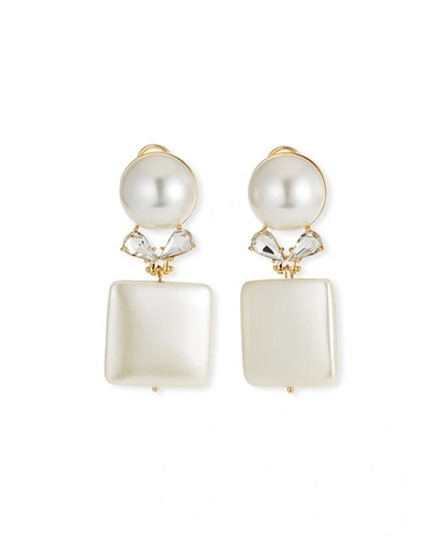 Shop Lele Sadoughi Starlet Drop Earrings In Pearl