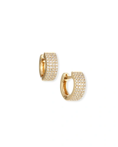 Shop Ef Collection 14k Gold Jumbo Diamond Huggie Earrings