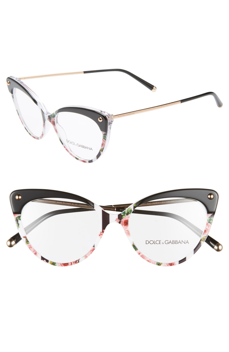 dolce gabbana cat eye glasses