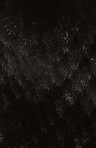 Shop Jocelyn The Supermoon Genuine Mink Fur Hat With Genuine Fox Fur Pom - Black In Black With Bright Multi Pom