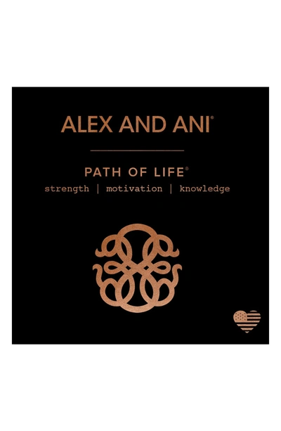 Shop Alex And Ani Path Of Life Adjustable Wire Bangle (nordstrom Exclusive) In Rose Gold