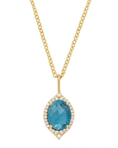 Shop Jamie Wolf Small Oval Aladdin Necklace In Gold