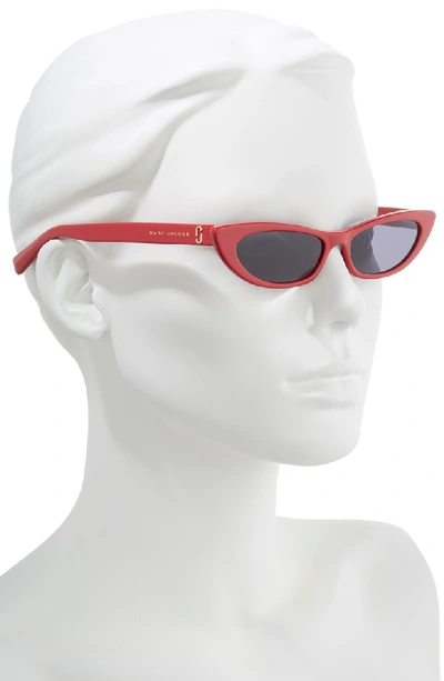 Shop Marc Jacobs 52mm Cat Eye Sunglasses In Red