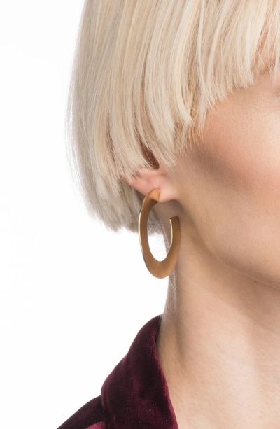 Shop Alexis Bittar Liquid Metal Orbit Hoop Earrings In Gold