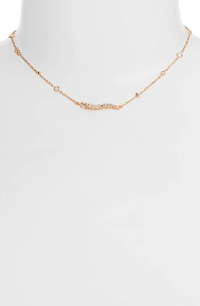 Shop Kendra Scott Kim Adjustable Necklace In Rose Gold
