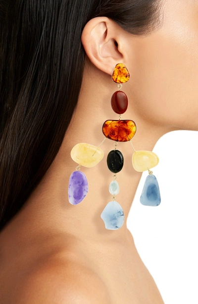 Shop Cult Gaia Sloane Earrings In Amber Multi