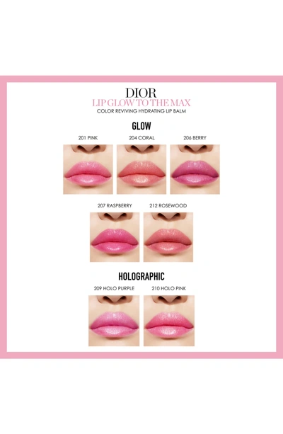 Shop Dior Lip Glow To The Max Hydrating Color Reviver Lip Balm In 204 Coral/ Glow