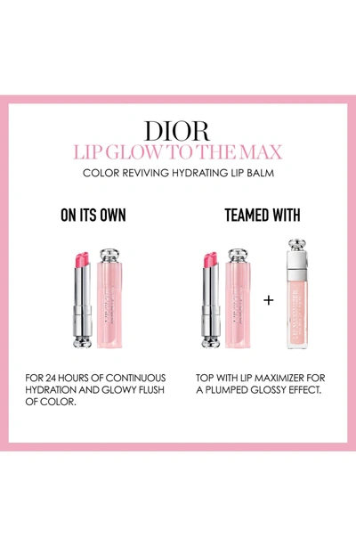 Shop Dior Lip Glow To The Max Hydrating Color Reviver Lip Balm In 204 Coral/ Glow