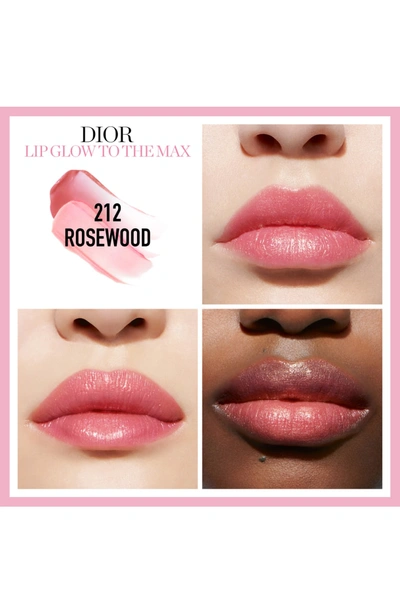 Shop Dior Lip Glow To The Max Hydrating Color Reviver Lip Balm - 212 Rosewood/ Glow