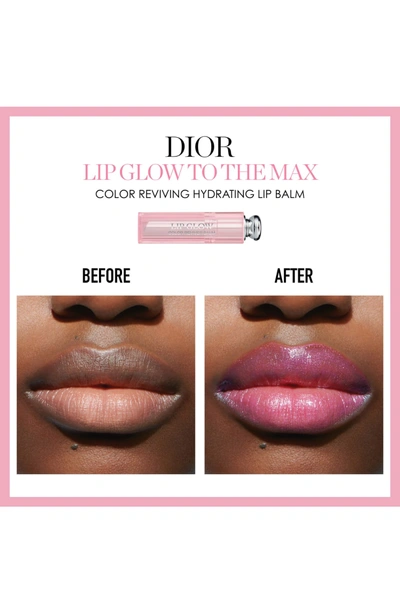 Shop Dior Lip Glow To The Max Hydrating Color Reviver Lip Balm In 210 Pink/ Holographic
