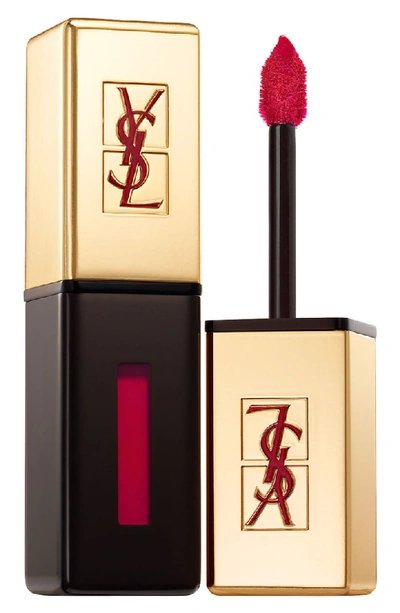 Shop Saint Laurent Glossy Stain Lip Color In 11 Rouge Gouache