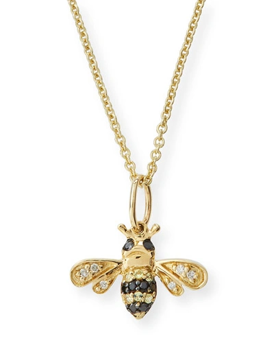 Shop Sydney Evan Girls' 14k Gold Small Bee Charm Necklace