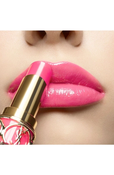 Shop Saint Laurent Heart And Arrow Rouge Volupte Shine Collector Oil-in-stick Lipstick - Rose Saint Germain