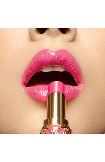 Shop Saint Laurent Heart And Arrow Rouge Volupte Shine Collector Oil-in-stick Lipstick - Rose Saint Germain