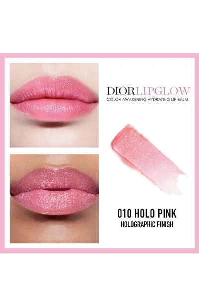 Shop Dior Addict Lip Glow Color Reviving Lip Balm In 010 Pink / Holographic