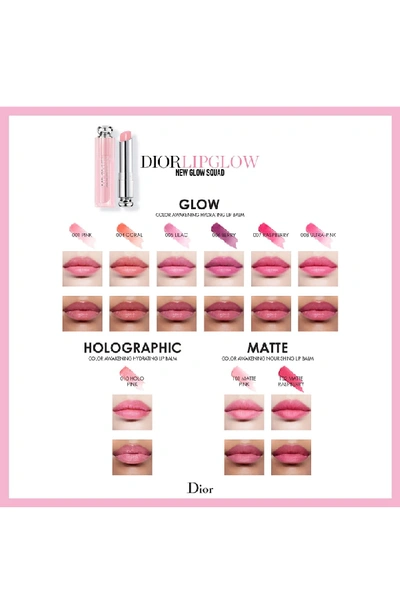 Shop Dior Addict Lip Glow Color Reviving Lip Balm In 010 Pink / Holographic
