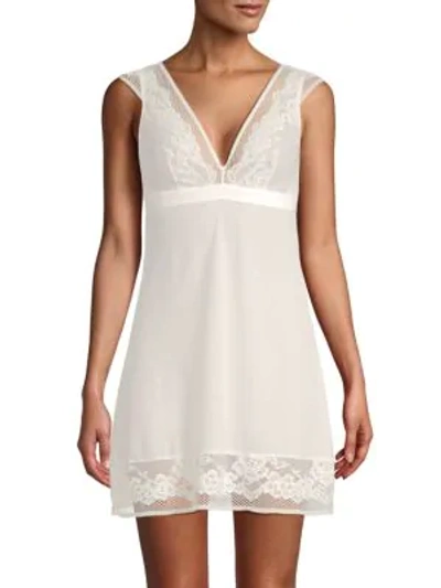 Shop Addiction Nouvelle Lingerie Jawbreaker Lace-trim Babydoll In White