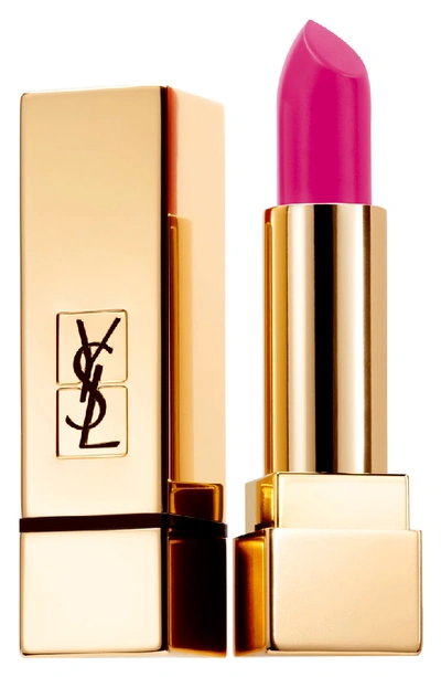 Shop Saint Laurent Rouge Pur Couture Matte Lipstick In 221 Rose Ink