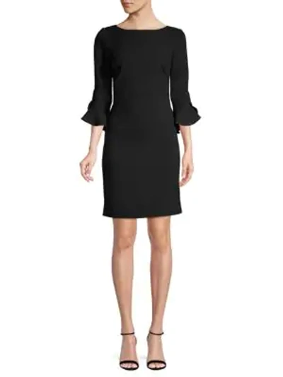 Shop Karl Lagerfeld Tulip-sleeve Sheath Dress In Rose