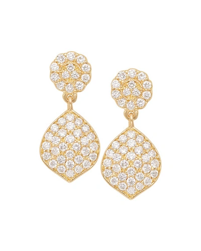 Shop Jamie Wolf Tiny Pave Acorn Earrings With Diamonds In Gold