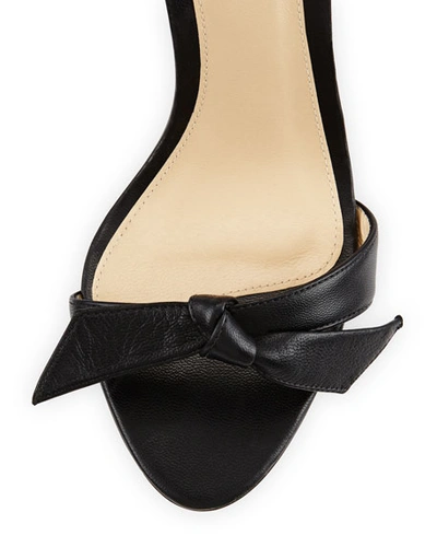 Shop Alexandre Birman Clarita Leather Ankle-tie 100mm High-heel Sandals, Black
