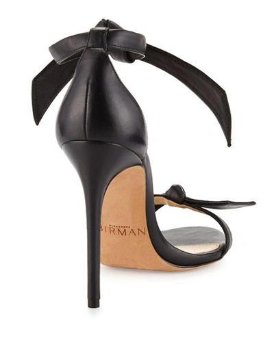 Shop Alexandre Birman Clarita Leather Ankle-tie 100mm High-heel Sandals, Black