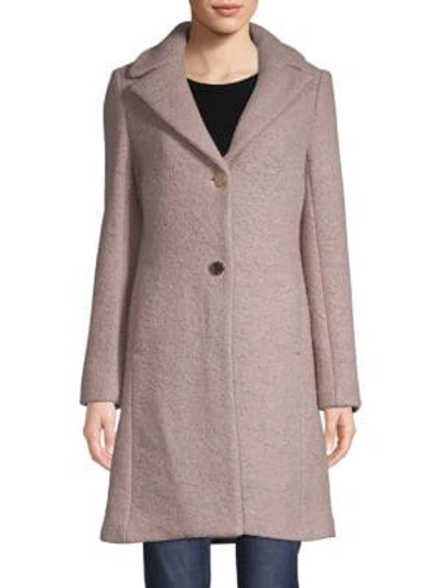 Shop T Tahari Tessa Boucle Coat In Brown Sugar