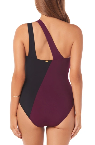 Shop Amoressa Phantom Leroux One-piece Swimsuit In Zinfandel Red