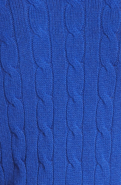 Shop Polo Ralph Lauren Cable Knit Cotton Sweater In Royal Blue