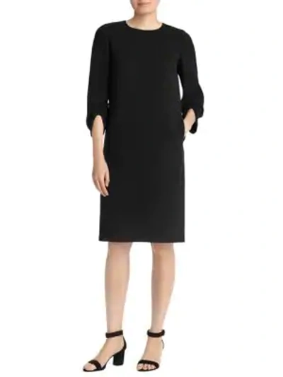 Shop Lafayette 148 Tory Shift Dress In Black