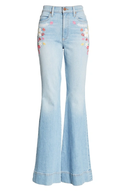 Shop Alice And Olivia Beautiful High Waist Bell Bottom Jeans In Tease Me