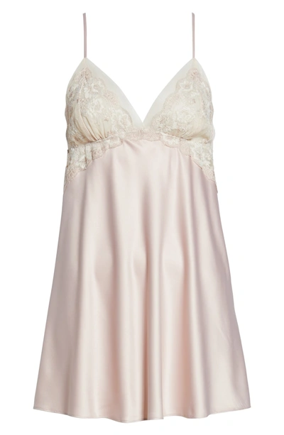 Shop Flora Nikrooz Rosa Charm Chemise In Shell Pink