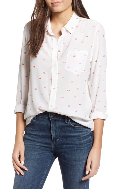 Shop Rails Kate Print Shirt In Rossetto