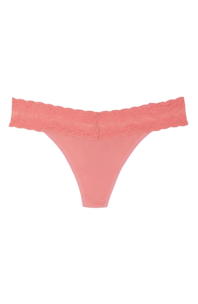 Shop Natori Bliss Perfection Thong In Guava
