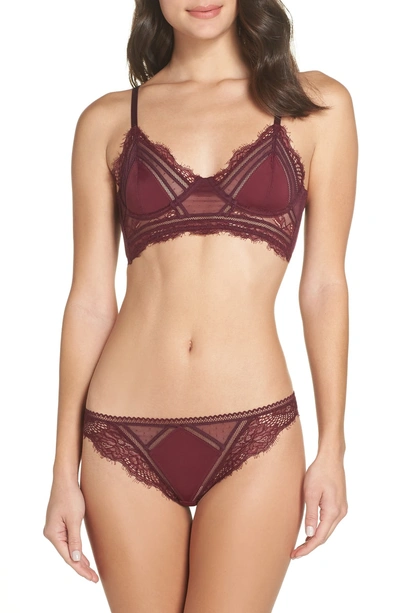 Shop Thistle & Spire Amore Bikini In Cherry