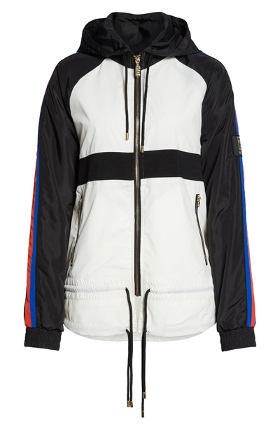 Shop P.e Nation Block Out Jacket In White/ Black